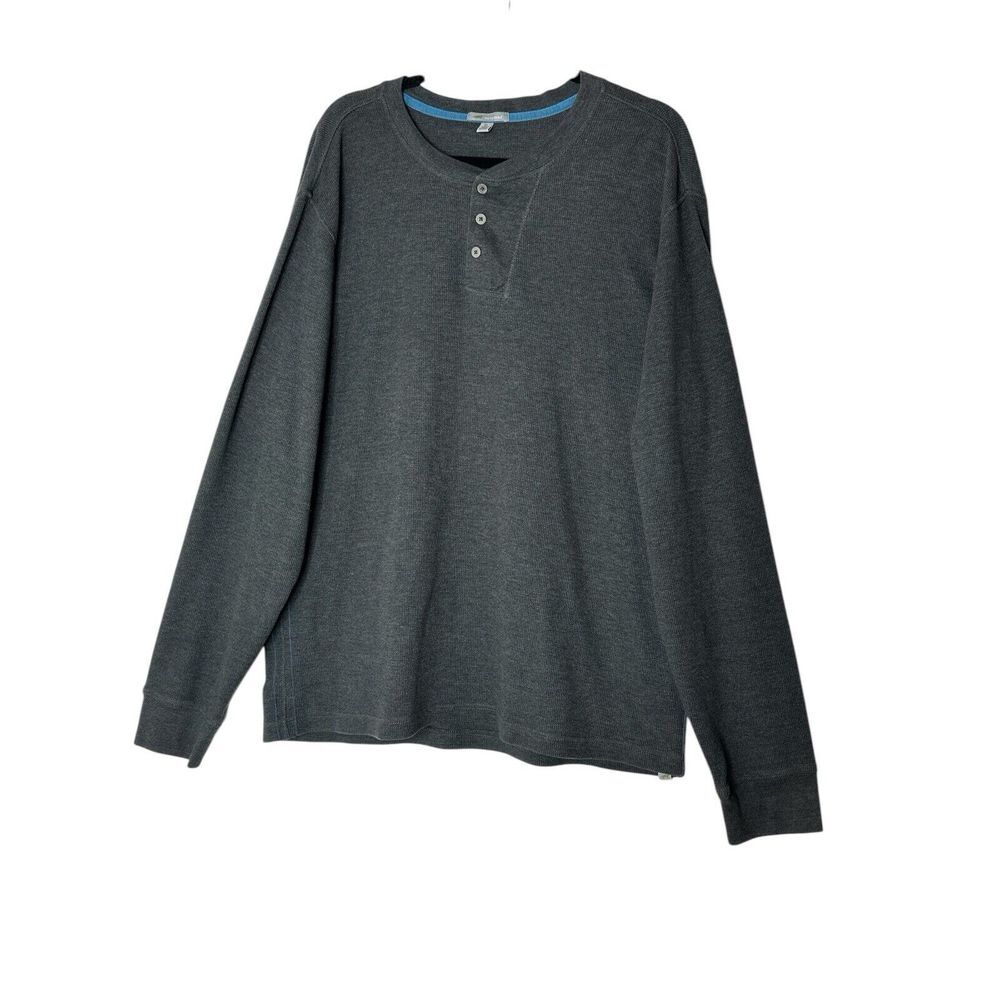 Horny Toad Pullover Thermal Shirt Mens XL Gray Long‎ Sleeve Cozy Stretch Outdoor